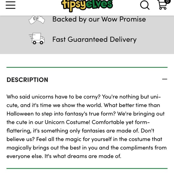 Tipsy Elves Unicorn 🦄 Costume - Picture 5 of 9